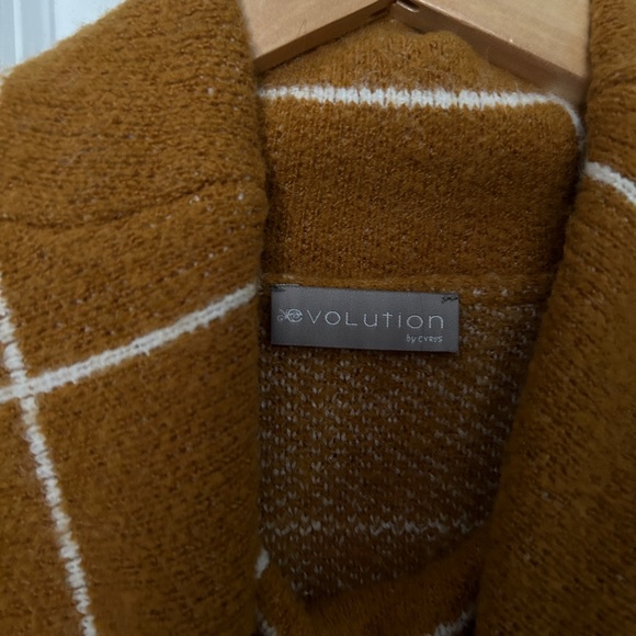 Burnt Orange Geometric design Sweater - Picture 2 of 2